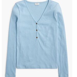 J.Crew Long-sleeve button henley size M